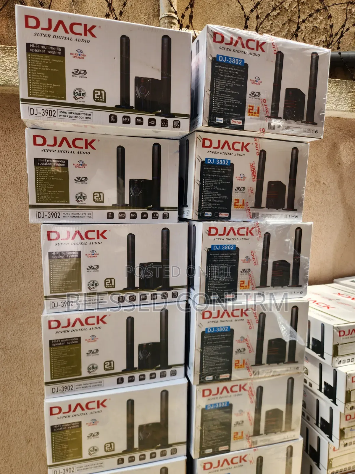 DJACK DJ-3802 Powerful 2.1 Multimedia Home Theatre