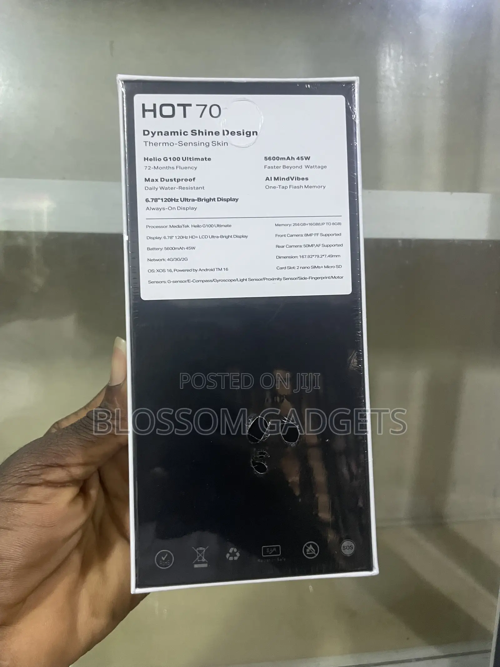 New Infinix Hot 70 256 GB Black