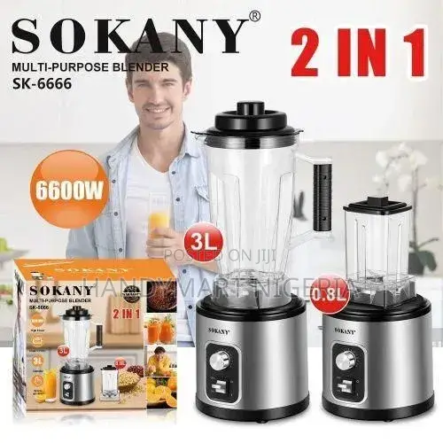 Sokany Multi-Purpose Quality 2in1 Blender 45% OFF