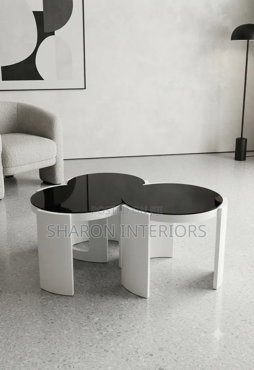 3in1 Side Stool, Glass Top