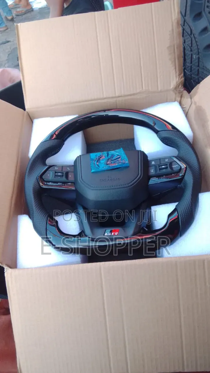 Lexus Luxury Piano Black Leather Steering Wheel