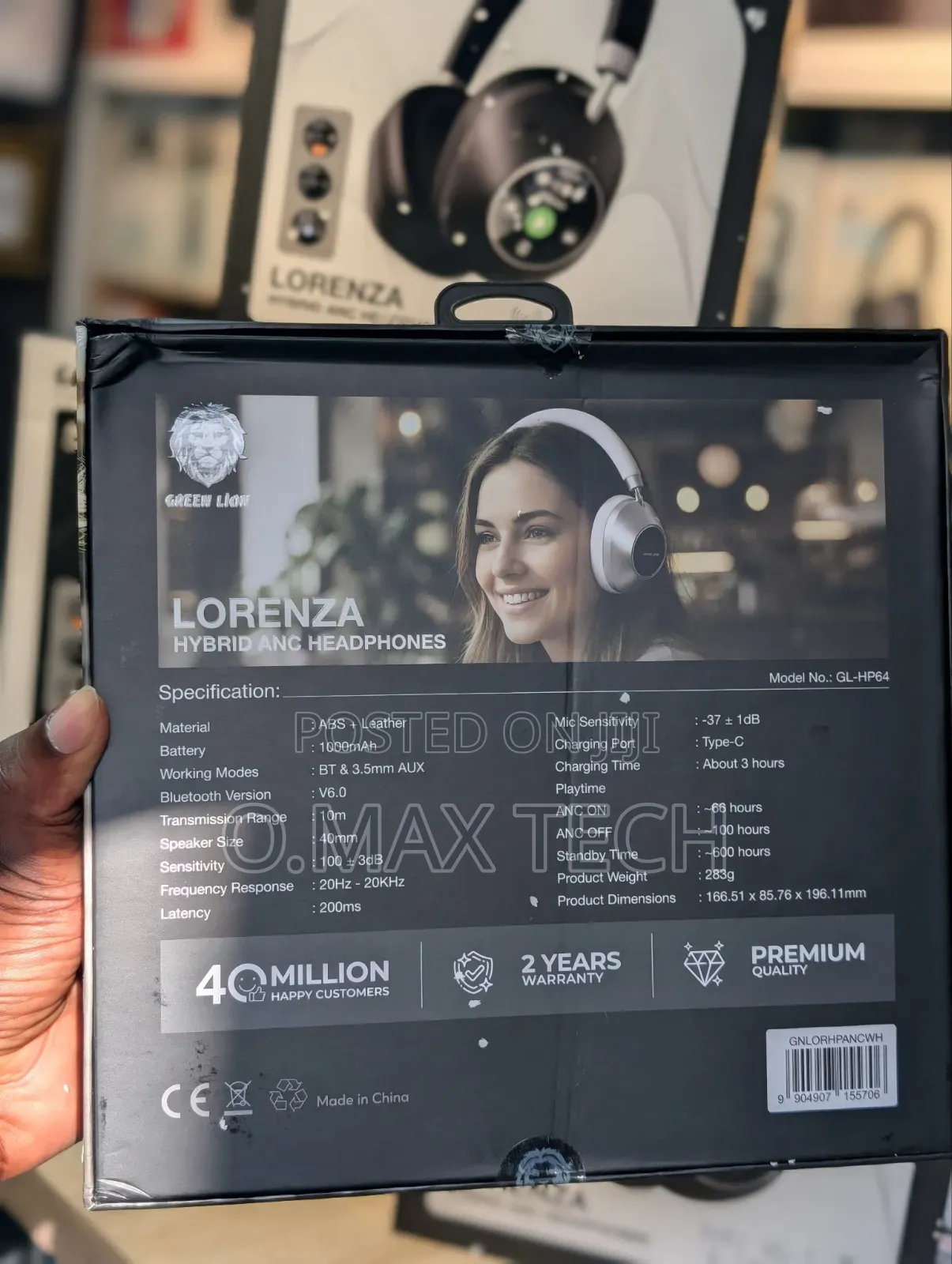 Green Lion Lorenza Hybrid ANC Headphones