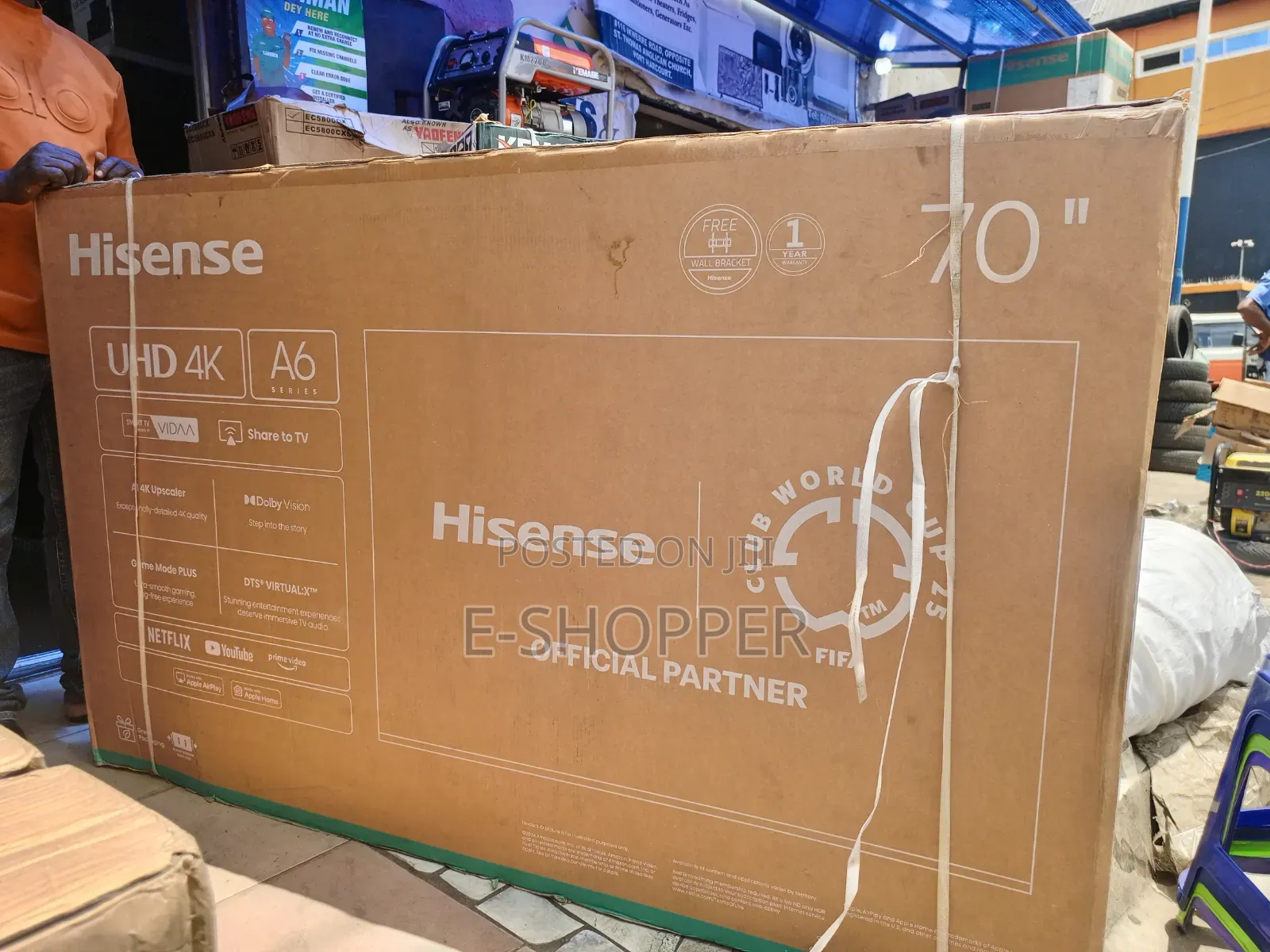 Hisense 70" A6 Series UHD Smart TV - Brand New