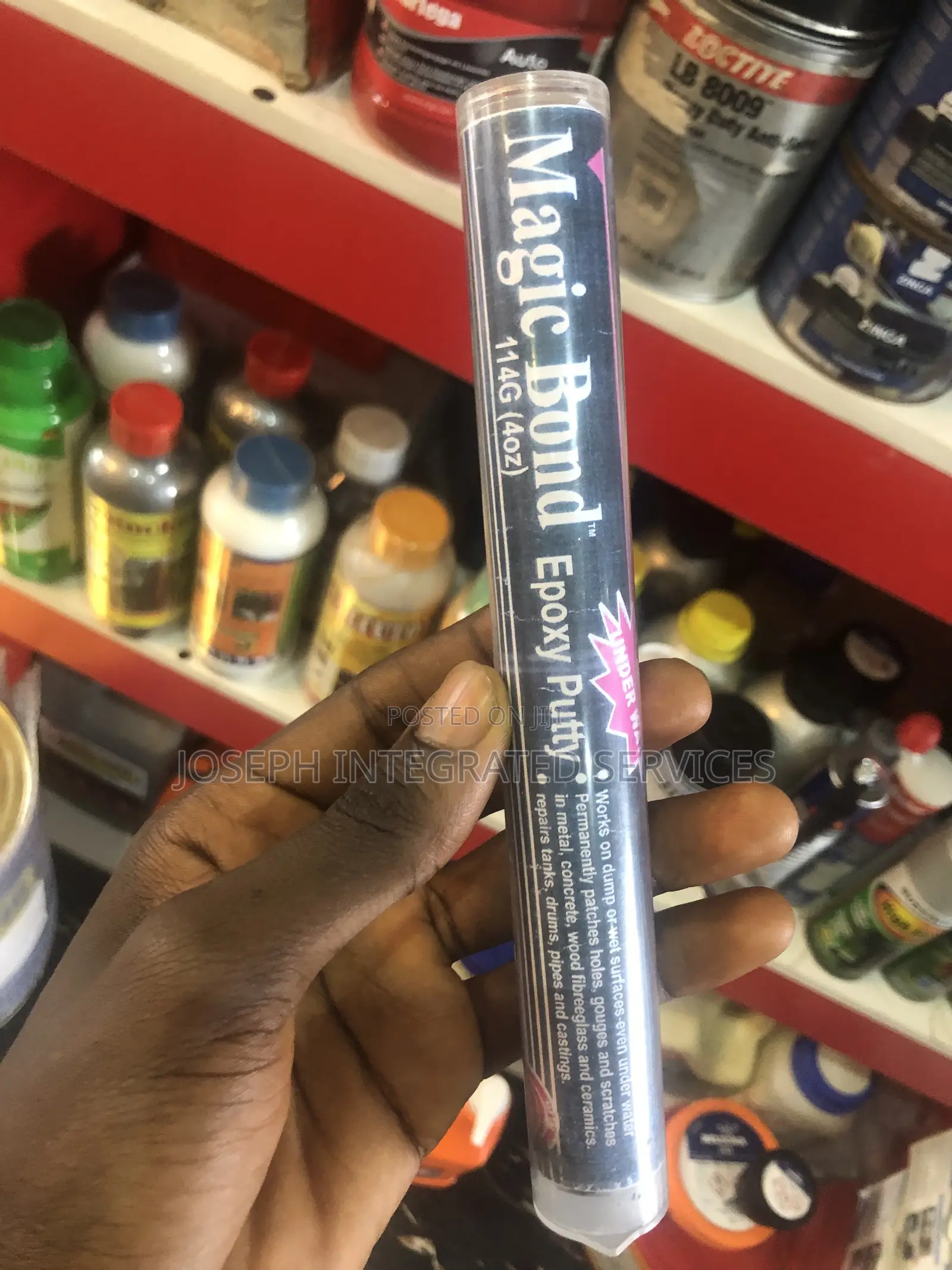 A 114g (4oz) Tube of Devcon Magic Bond Epoxy Putty