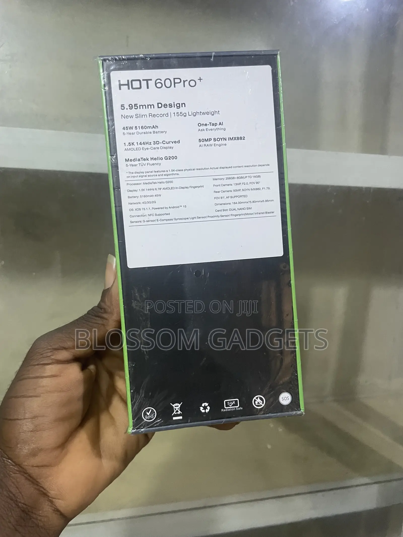 New Infinix Hot 60 Pro+ 256 GB Silver