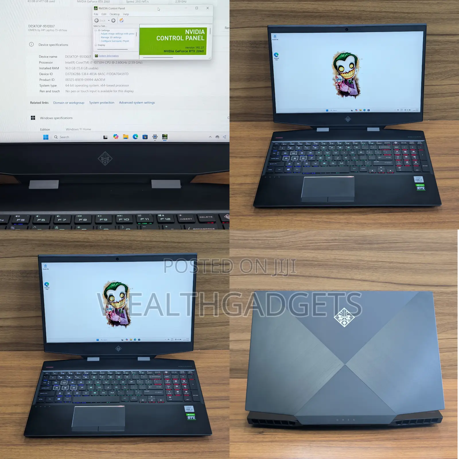 Laptop HP Omen 15 16GB Intel Core i7 SSD 512GB