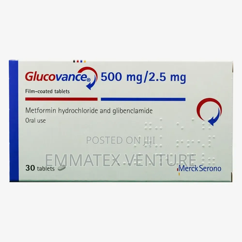 Glucovance 500/5mg Tablet (Metformin/Glibenclamide) X30