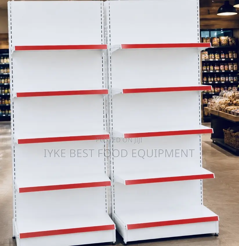One Side Supermarket Shelves