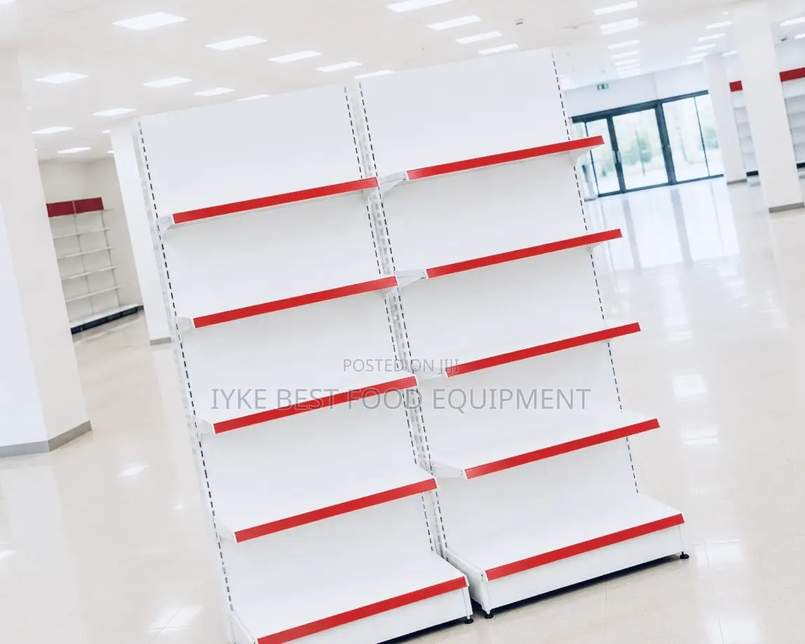 One Side Supermarket Shelves