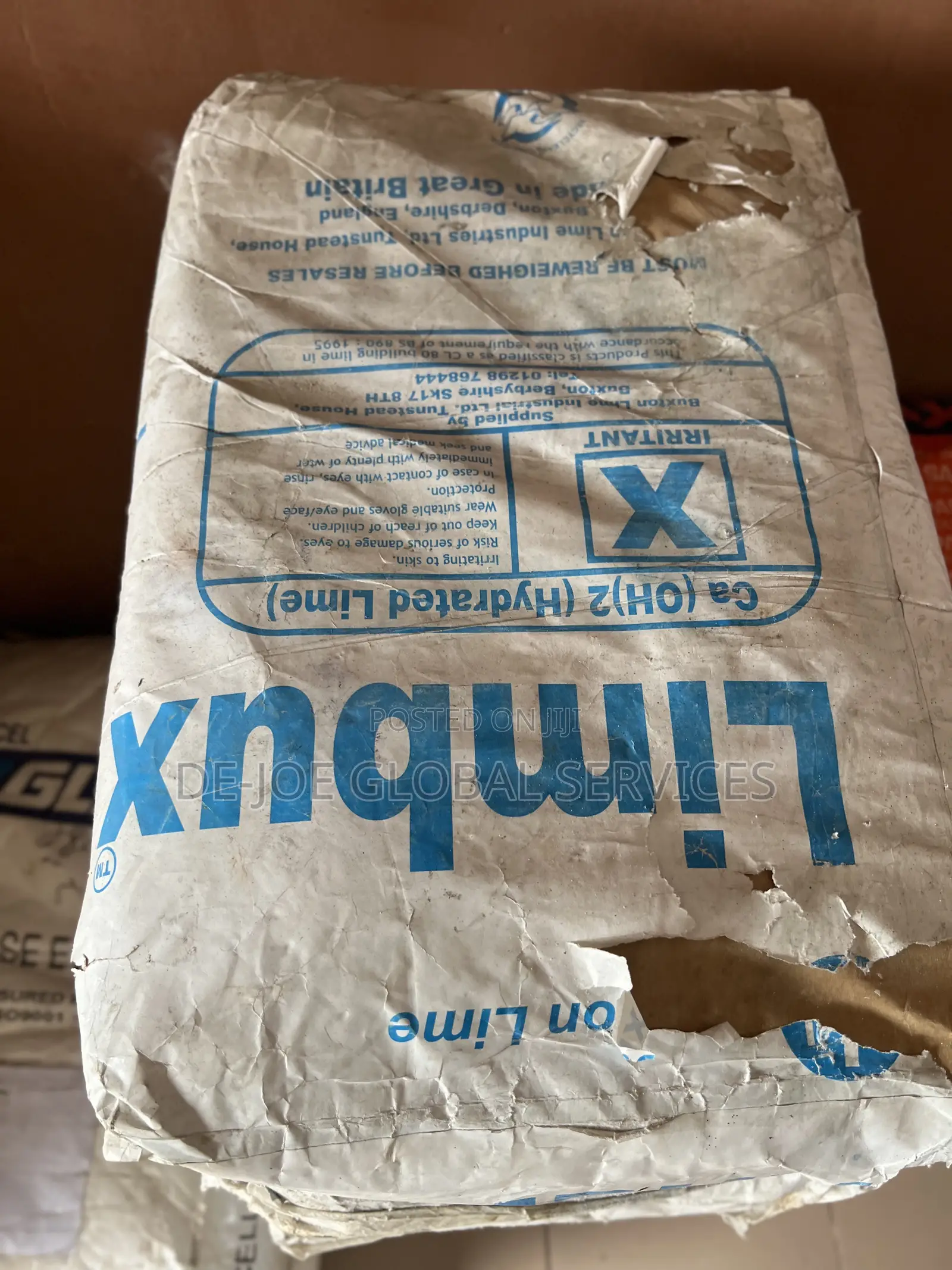 25kg Bag of Limbux Hydrated Lime (Calcium Hydroxide)