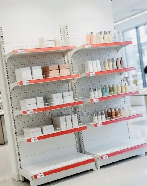 One Side Supermarket Shelves