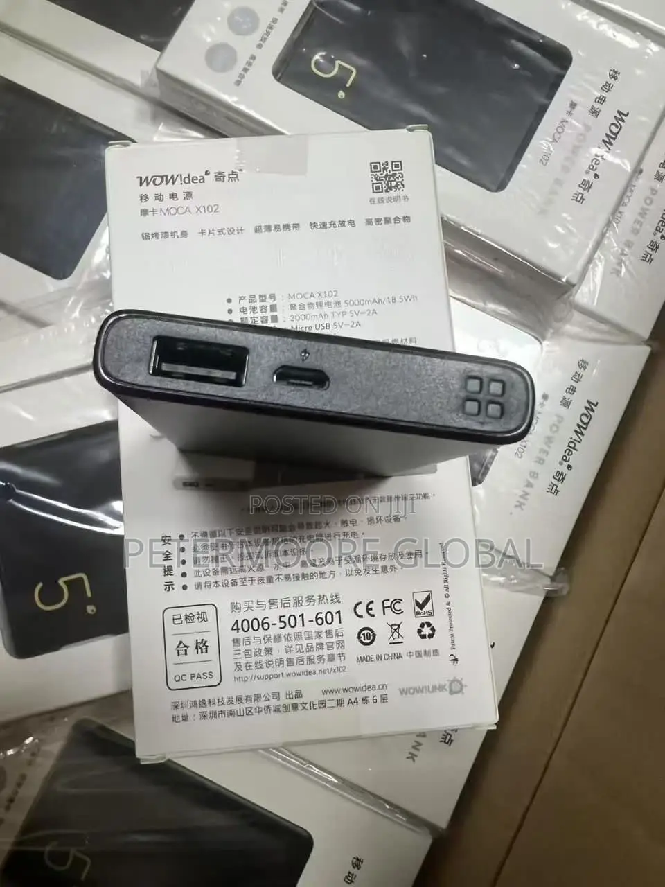 Wow! Idea MOCA X102 5000mAh Ultra-Slim Power Bank – Aluminum Body