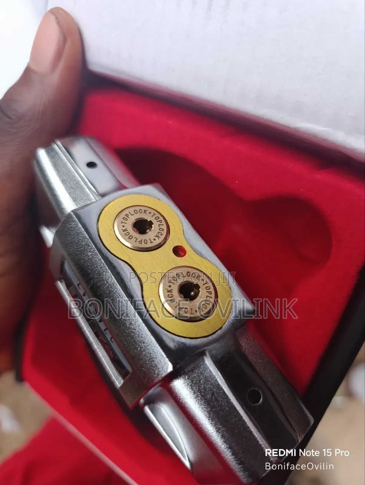 Heavy-Duty, Anti-Acid/Double-Key Disc Lock
