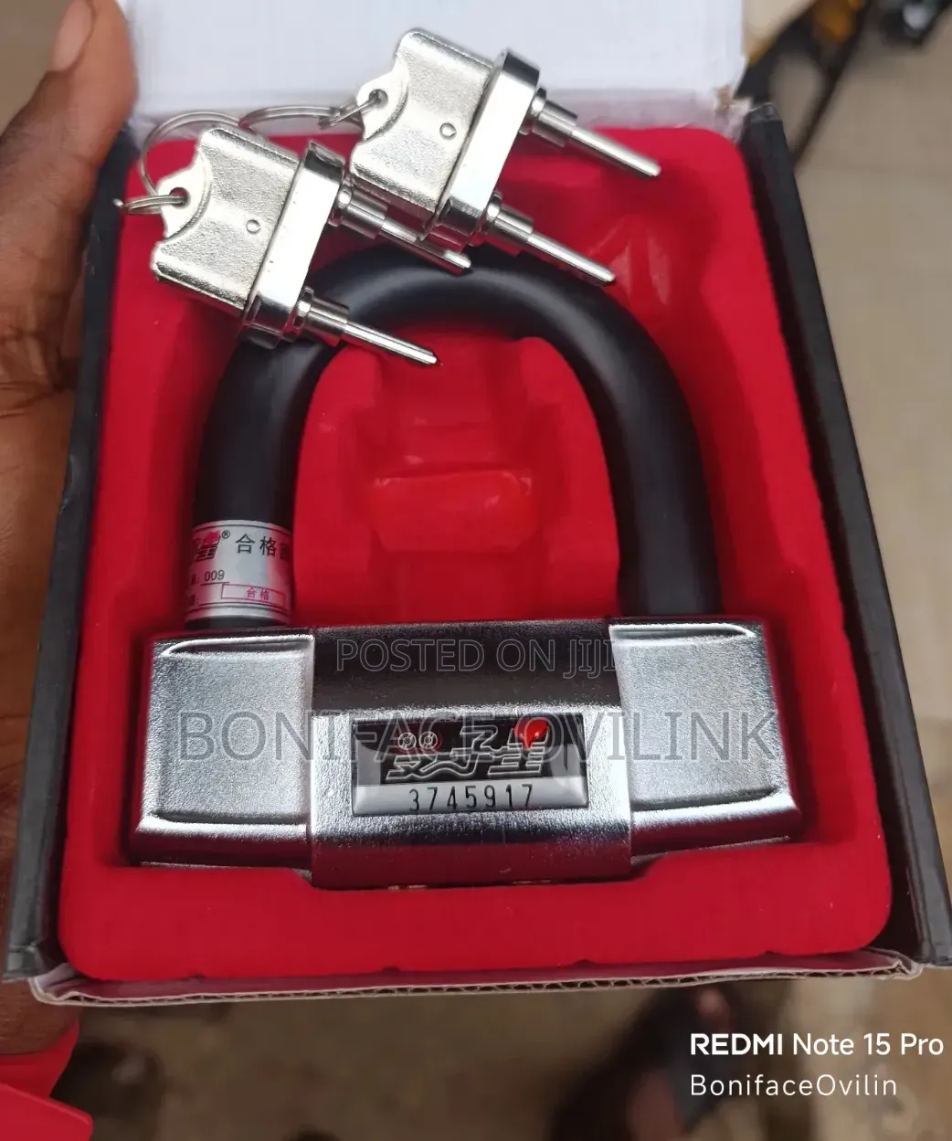 Heavy-Duty, Anti-Acid/Double-Key Disc Lock