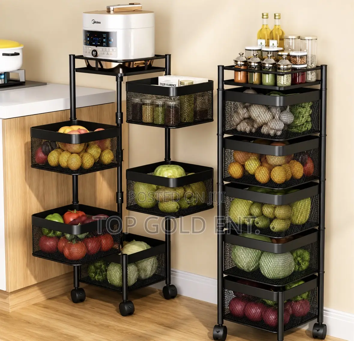 Iron Fruits Basket and Kitchen Rack