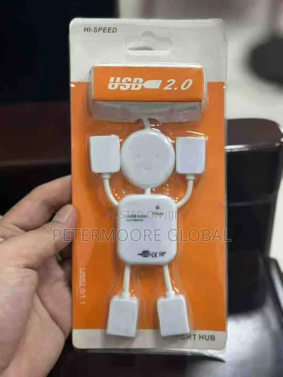 Hi-Speed USB 2.0 Hub – 4-Port Multi USB Splitter for PC, Laptop Etc
