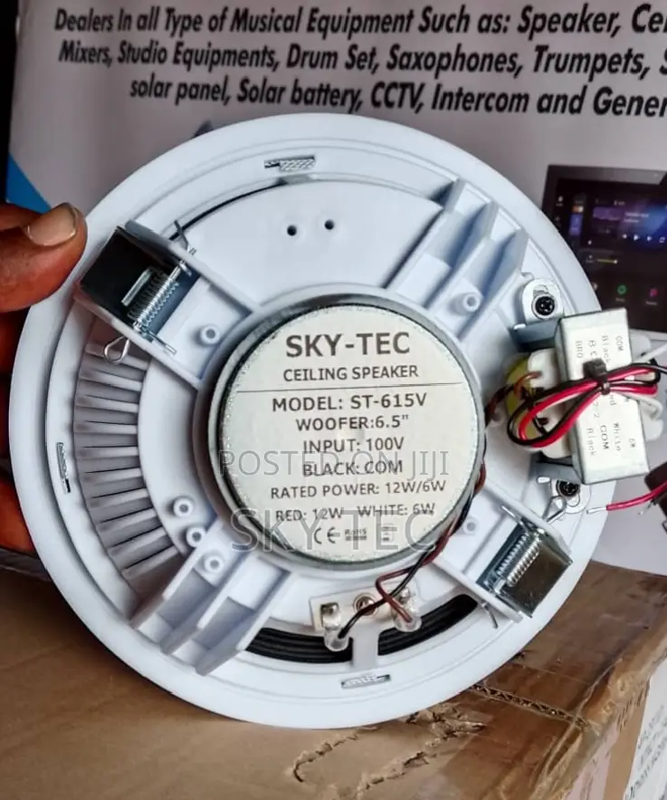 Sky-Tec 12watts Woofer 6.5inches Ceiling Speaker Magnet