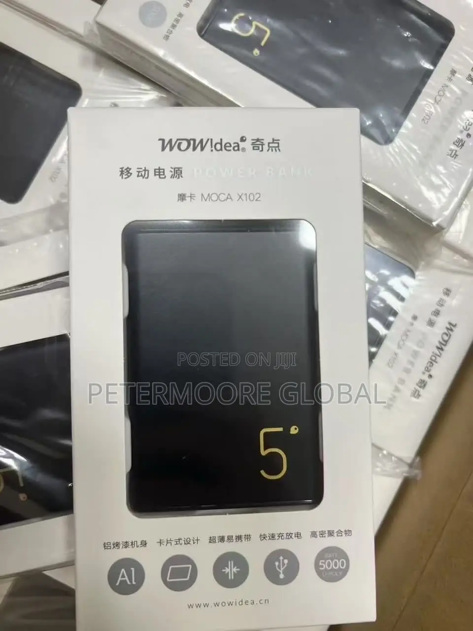 Wow! Idea MOCA X102 5000mAh Ultra-Slim Power Bank – Aluminum Body