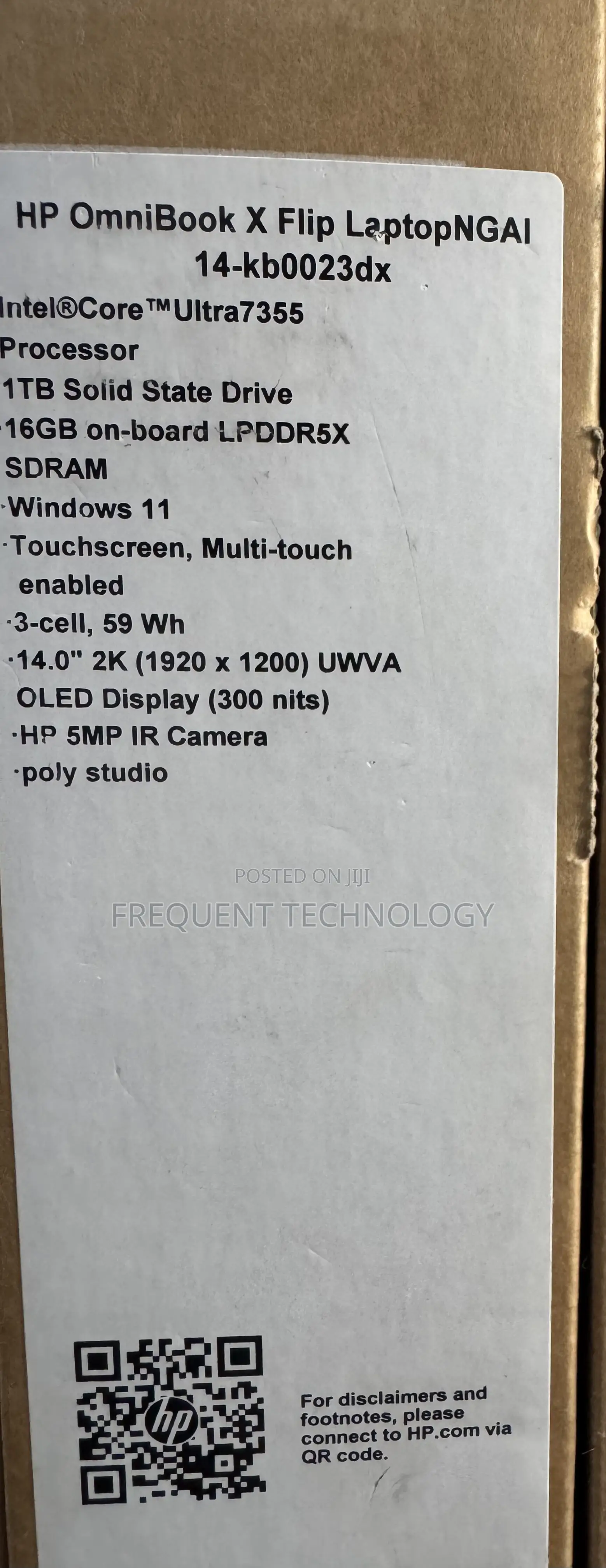 New HP OmniBook X Laptop 14-fe0097nr 16GB Intel Core Ultra 7 SSD 1T