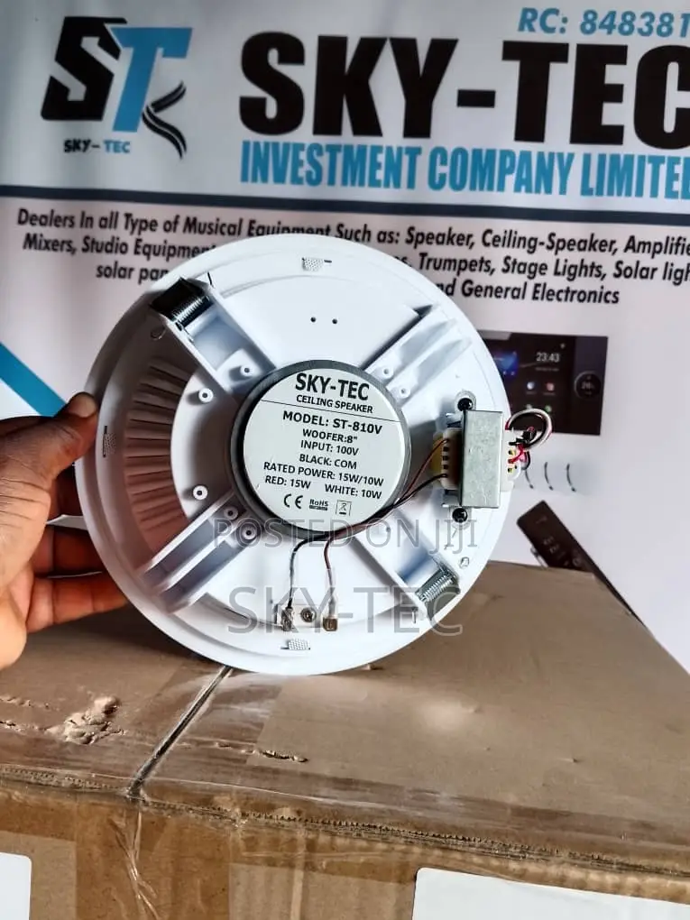 Sky-Tec 15watts Passive Ceiling Speaker 8inches Magnet