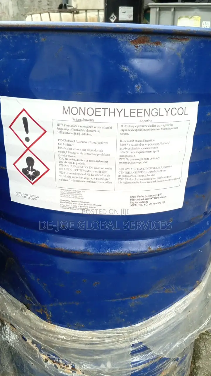 Monoethylene Glycol (MEG) – Industrial Grade | 200L Drum