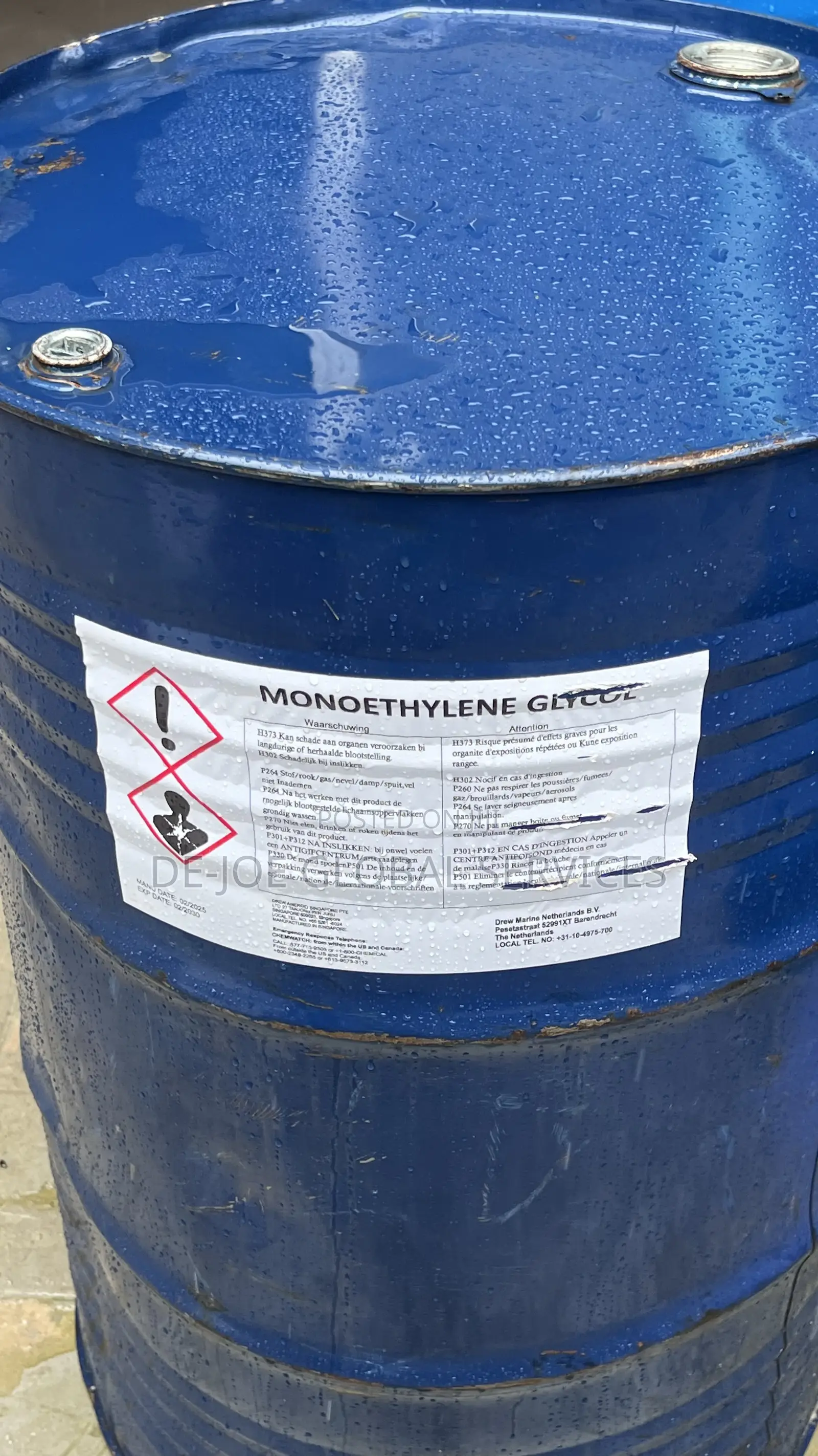 Monoethylene Glycol (MEG) – Industrial Grade | 200L Drum