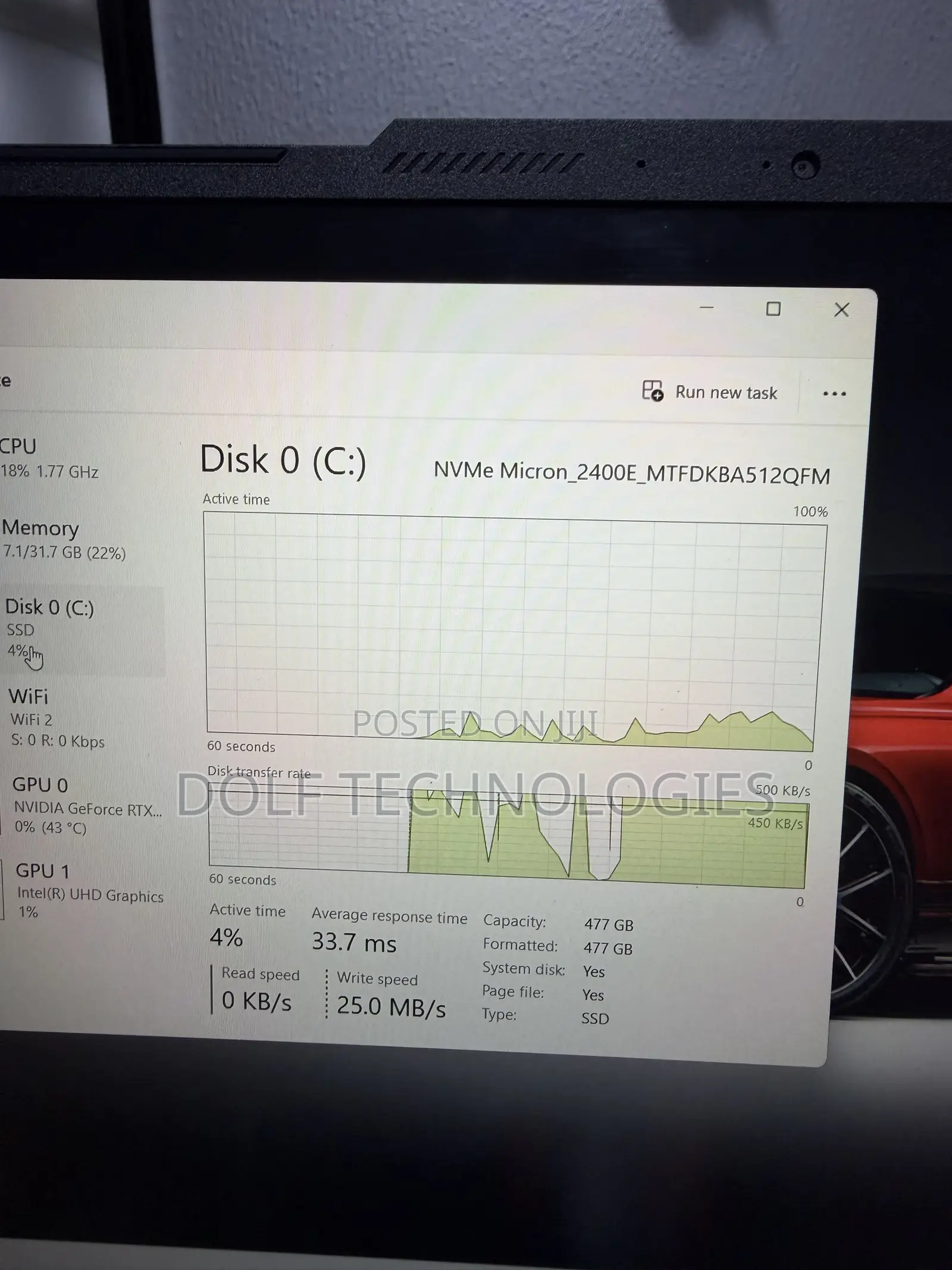 Laptop MSI Cyborg 15 16GB Intel Core i7 SSD 512GB