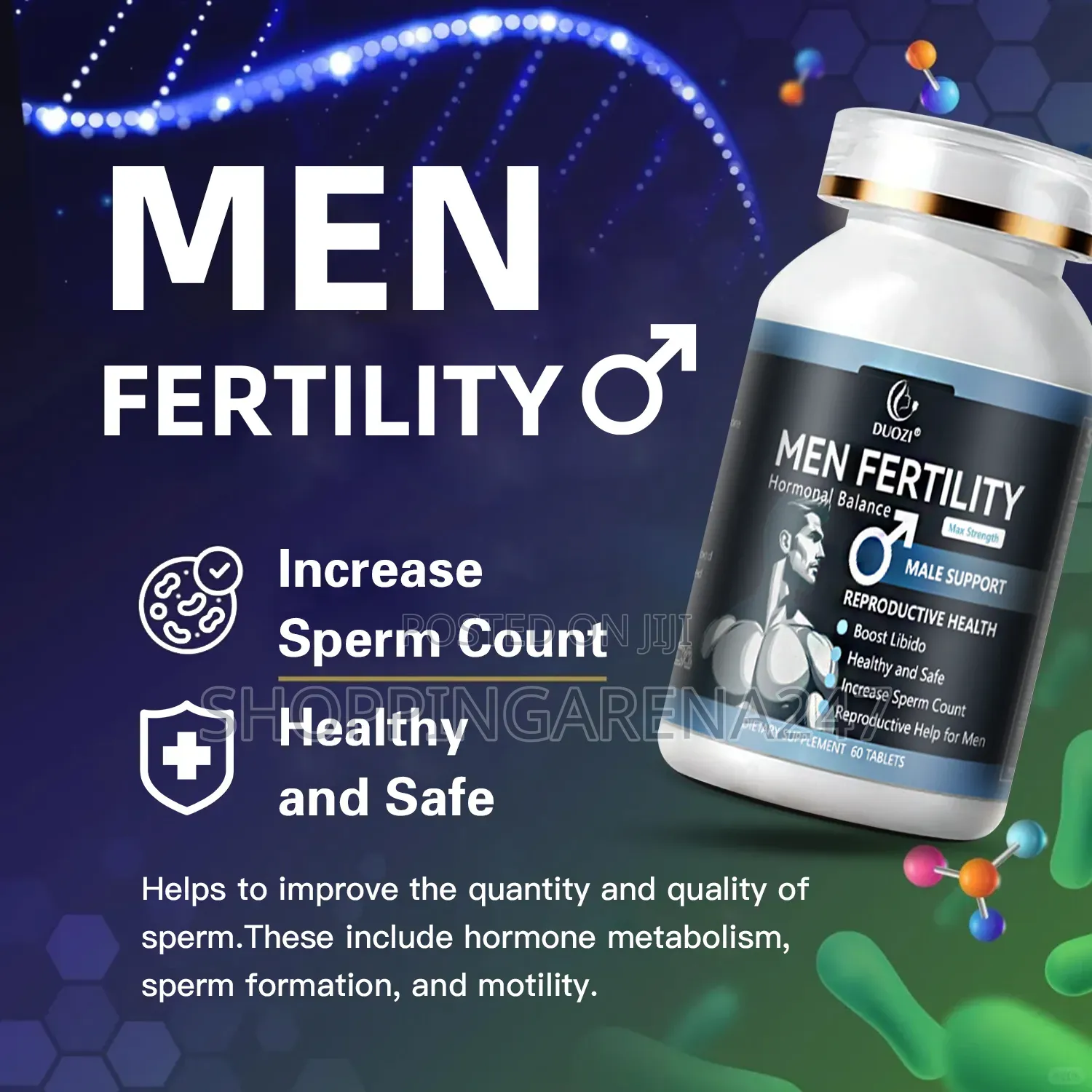 Men Fertility Hormonal Balance for Max Strength -60 Tabs