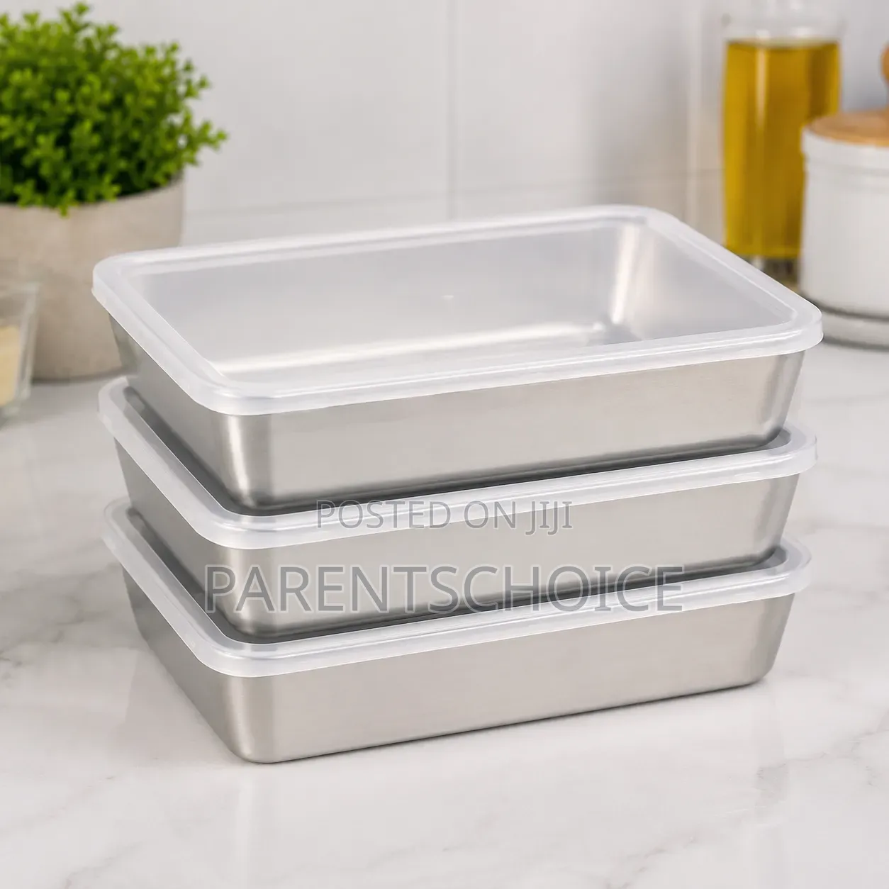 3pcs Stainless Food Storage Containers