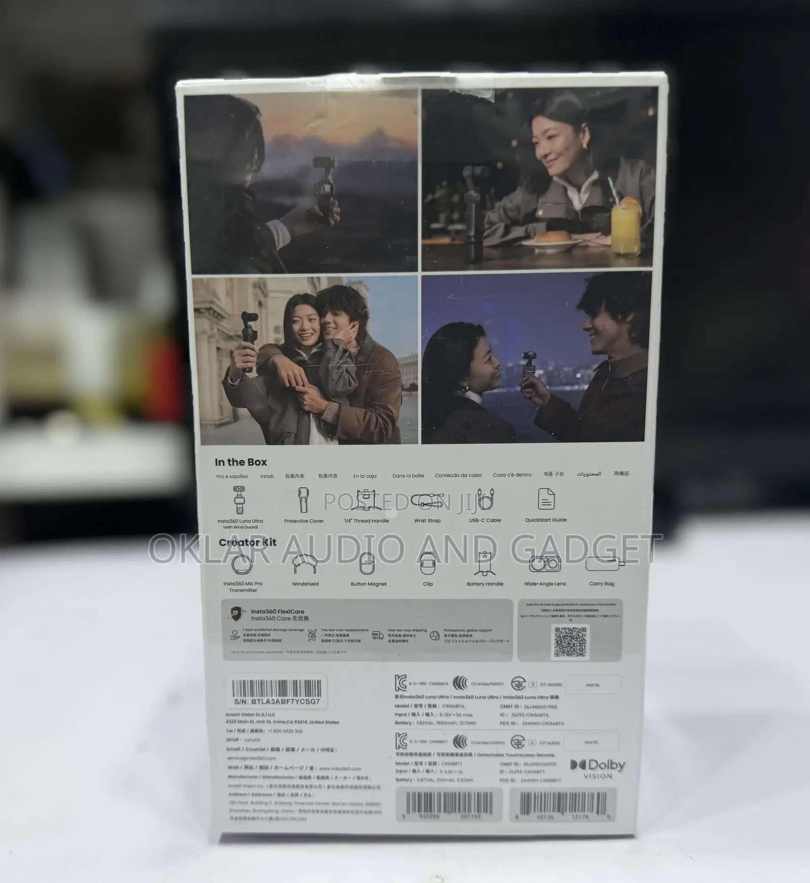 Insta360 Luna Ultra Dual Lens Camera ( Creator Combo)
