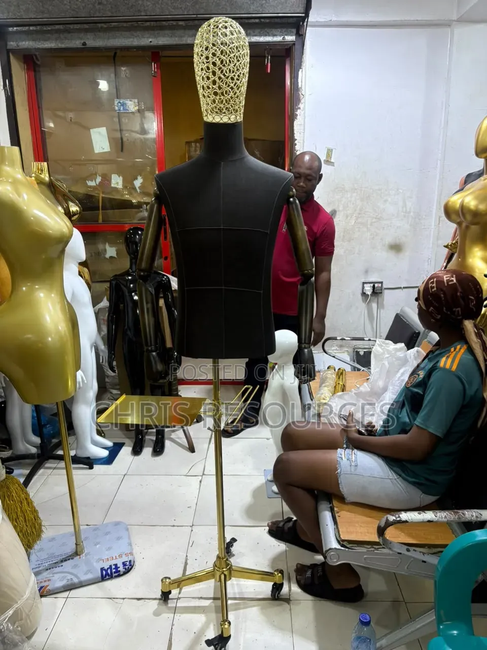 Male Dress Form Half Body Mannequin