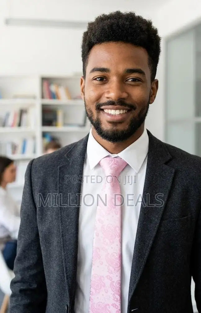 Stylish Pattern Men's Corporate Long Tie With Pocket Square Pink