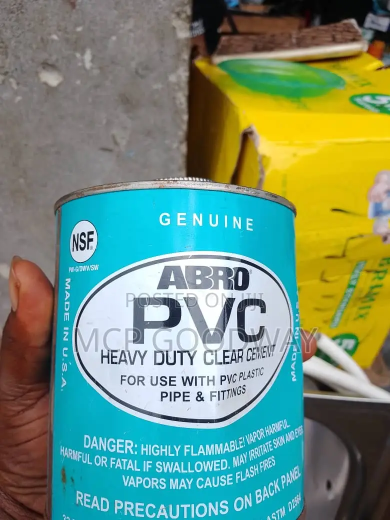Abro PVC Heavy Duty Clear Cement / Pipe Fittings