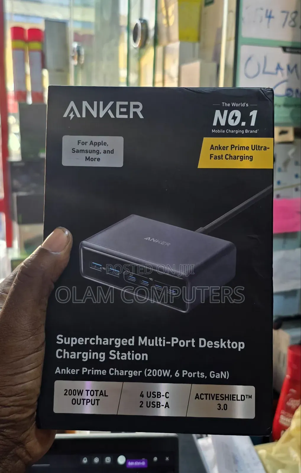 Hot Anker Prime Charger (200w, 6 Ports, Gan)