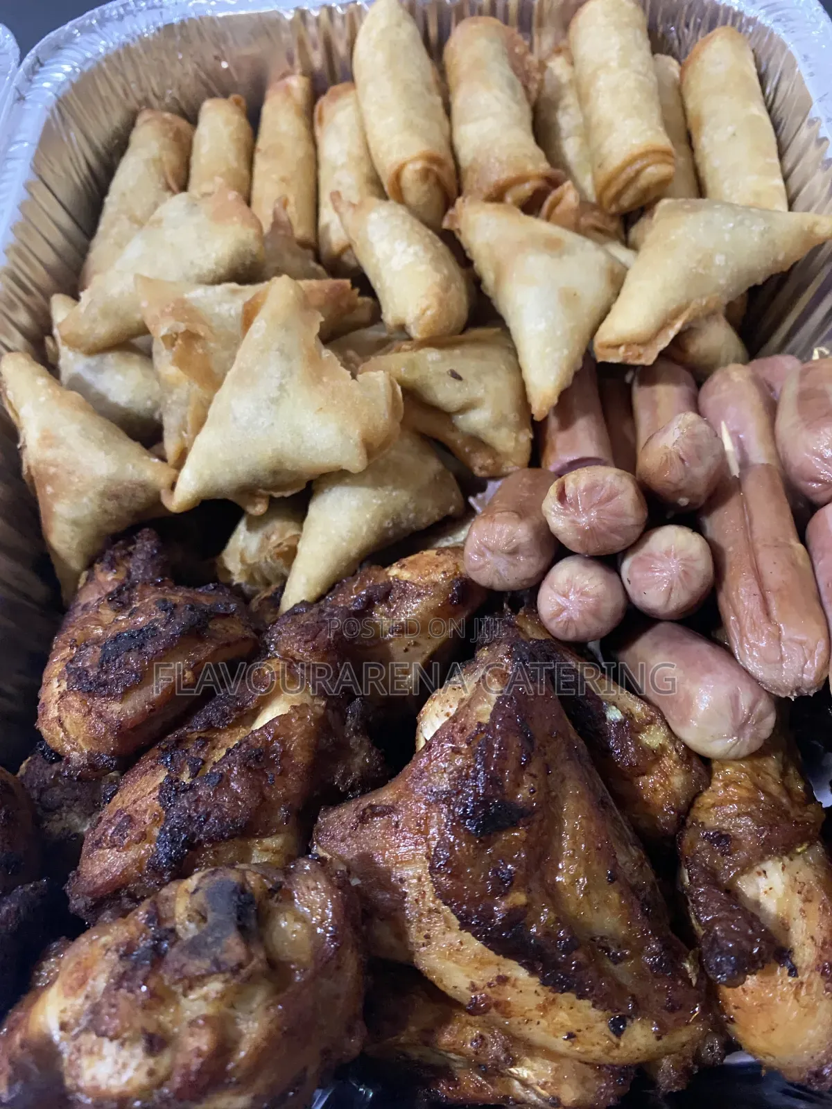 Small Chops Platters. Minimum Order Platter for 10