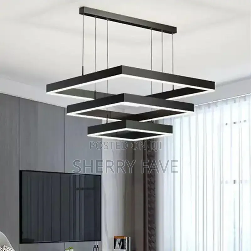 Modern LED Ring Crystal Chandelier Ceiling Light