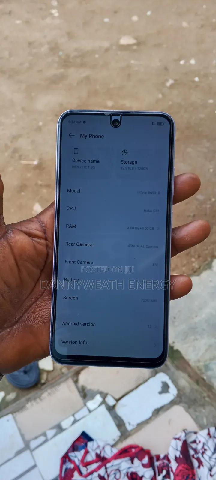 Infinix Hot 50i 128 GB Purple