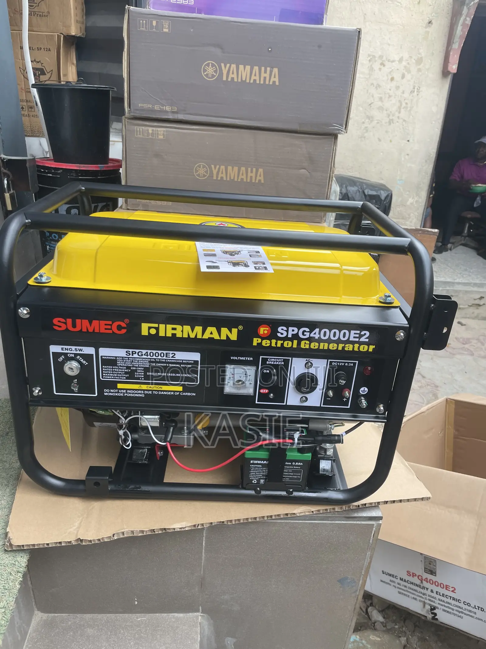 Spg4000e2. 3.5kva Sumec Firman Petrol Key Start Generator