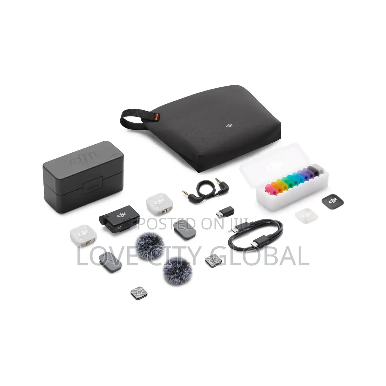 DJI Mic Mini 2 (2 TX+ 1 RX +Case) ANC Wireles Microphone Camera/iPhone