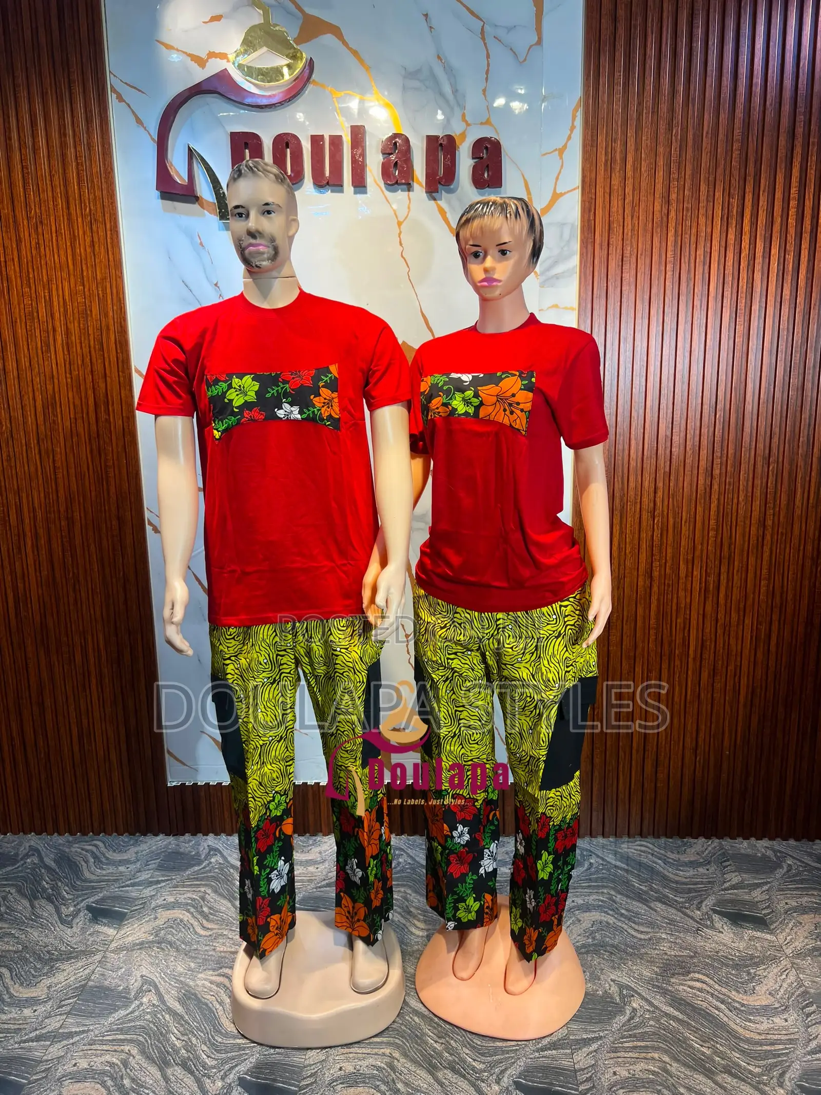BooBae Ankara Tees Set