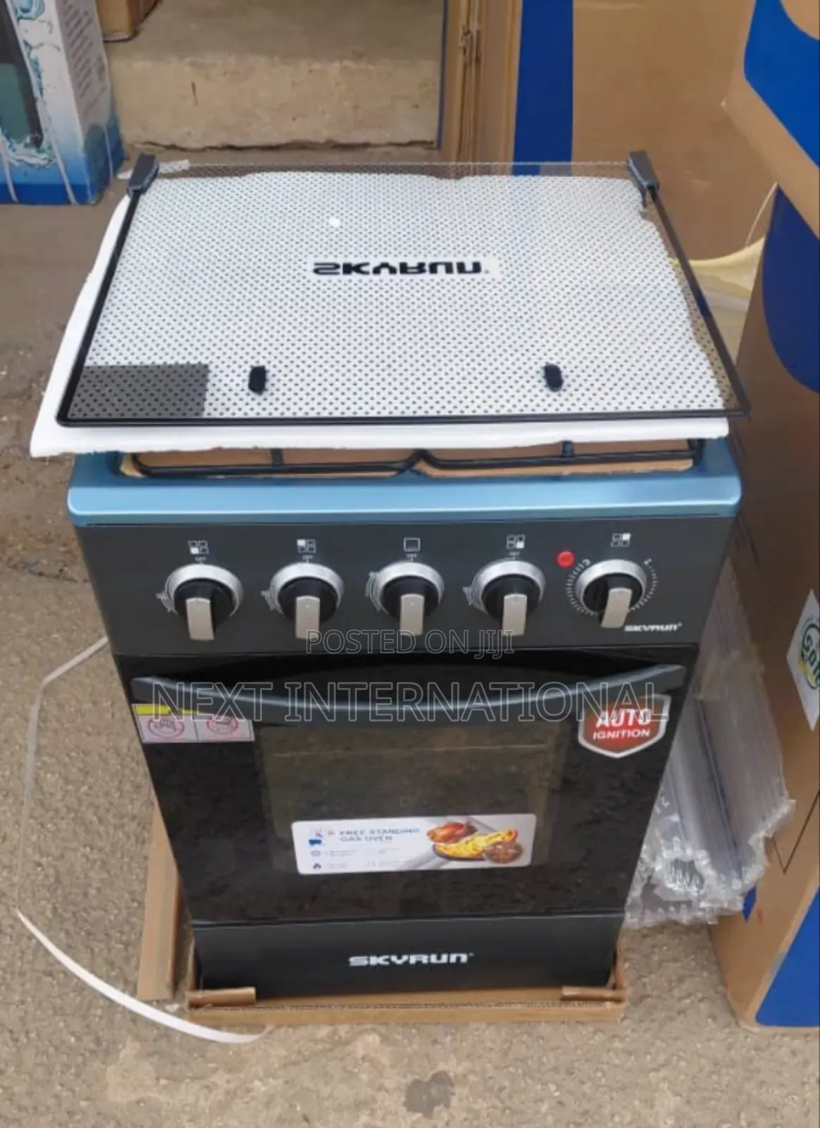 Skyrun Gas Cooker 50X50 3gas+1 Electric Black