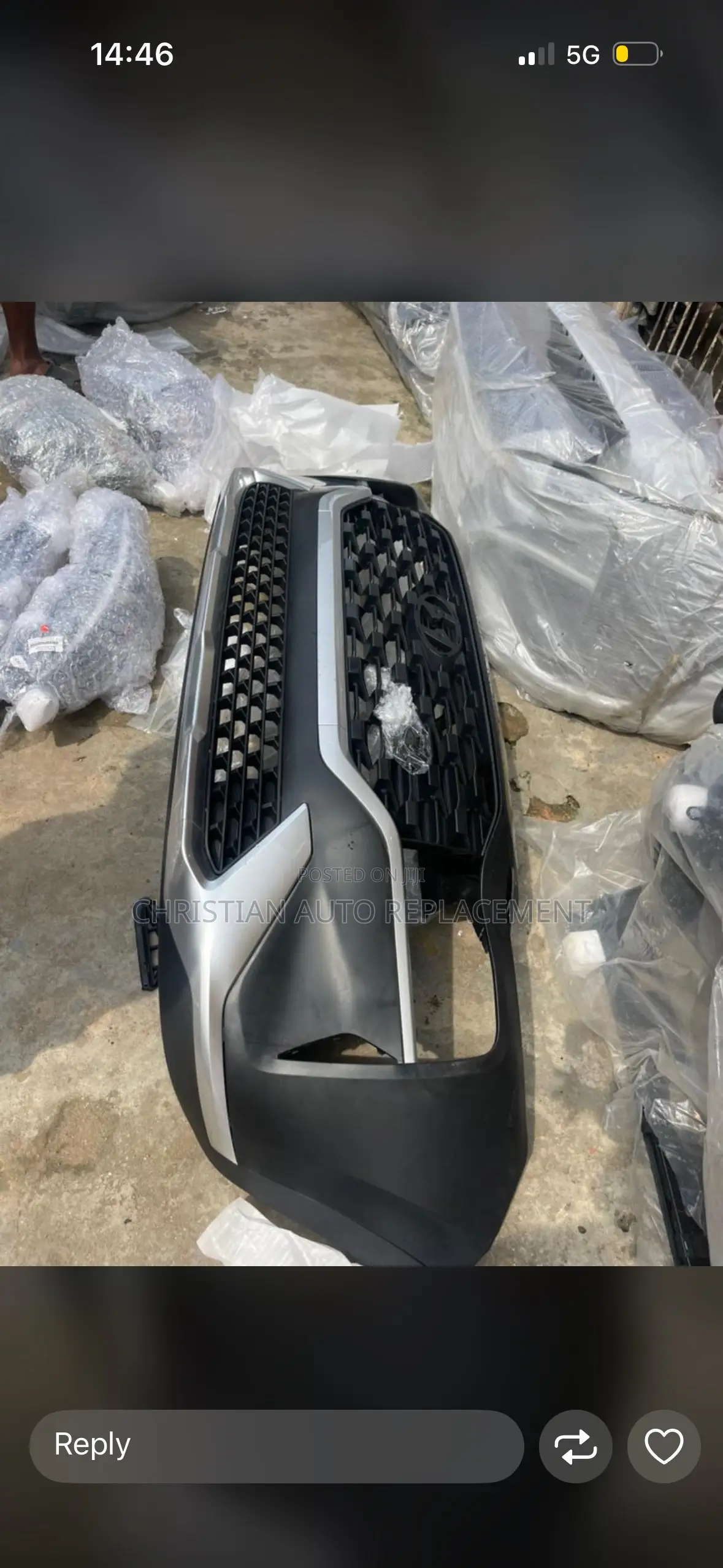 Hyundai Santa Fe 2020–2022 Complete Front Bumper | Original Quality