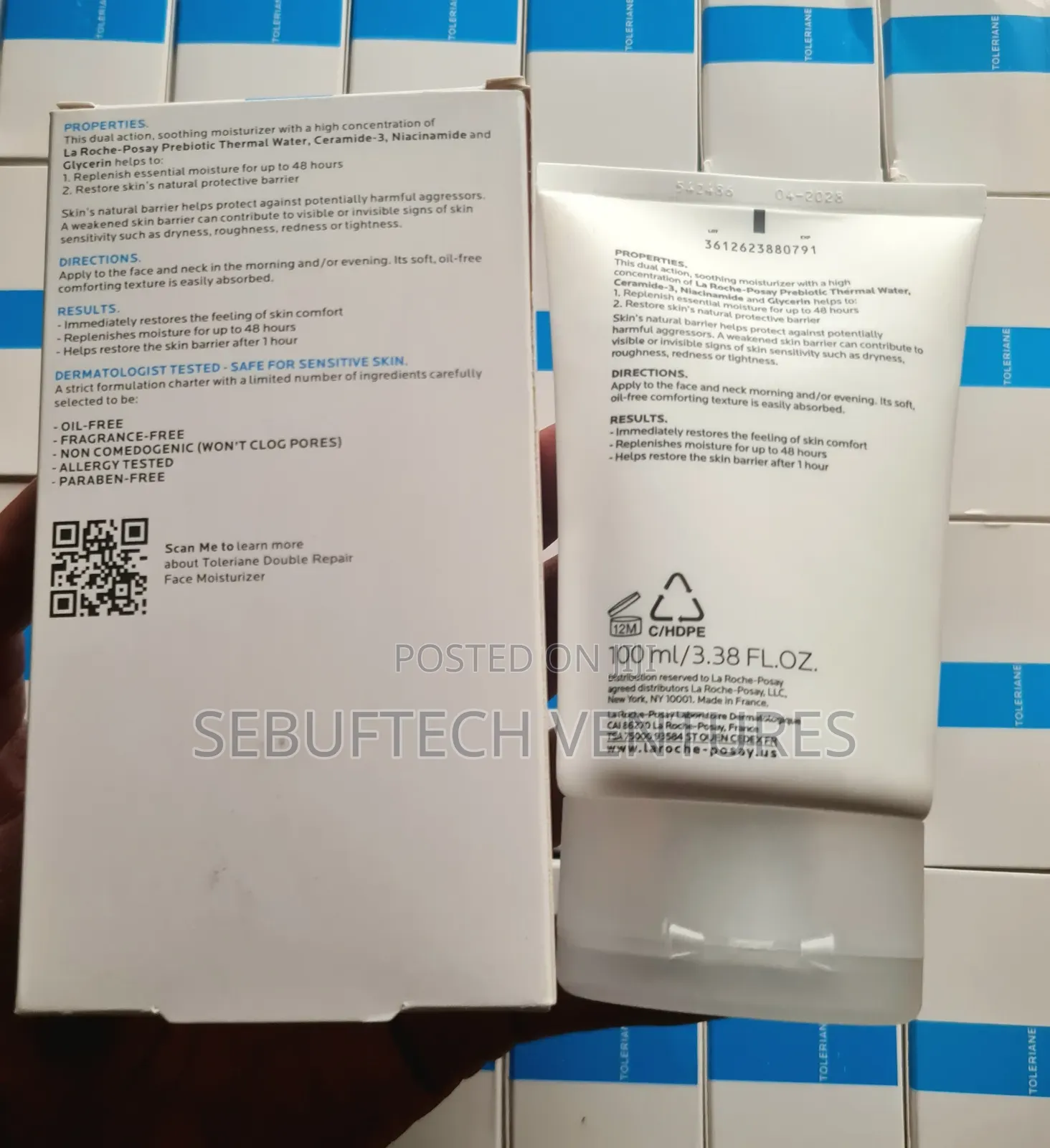 La Roche-Posay Toleriane Double Repair Face Moisturizer - 100ML