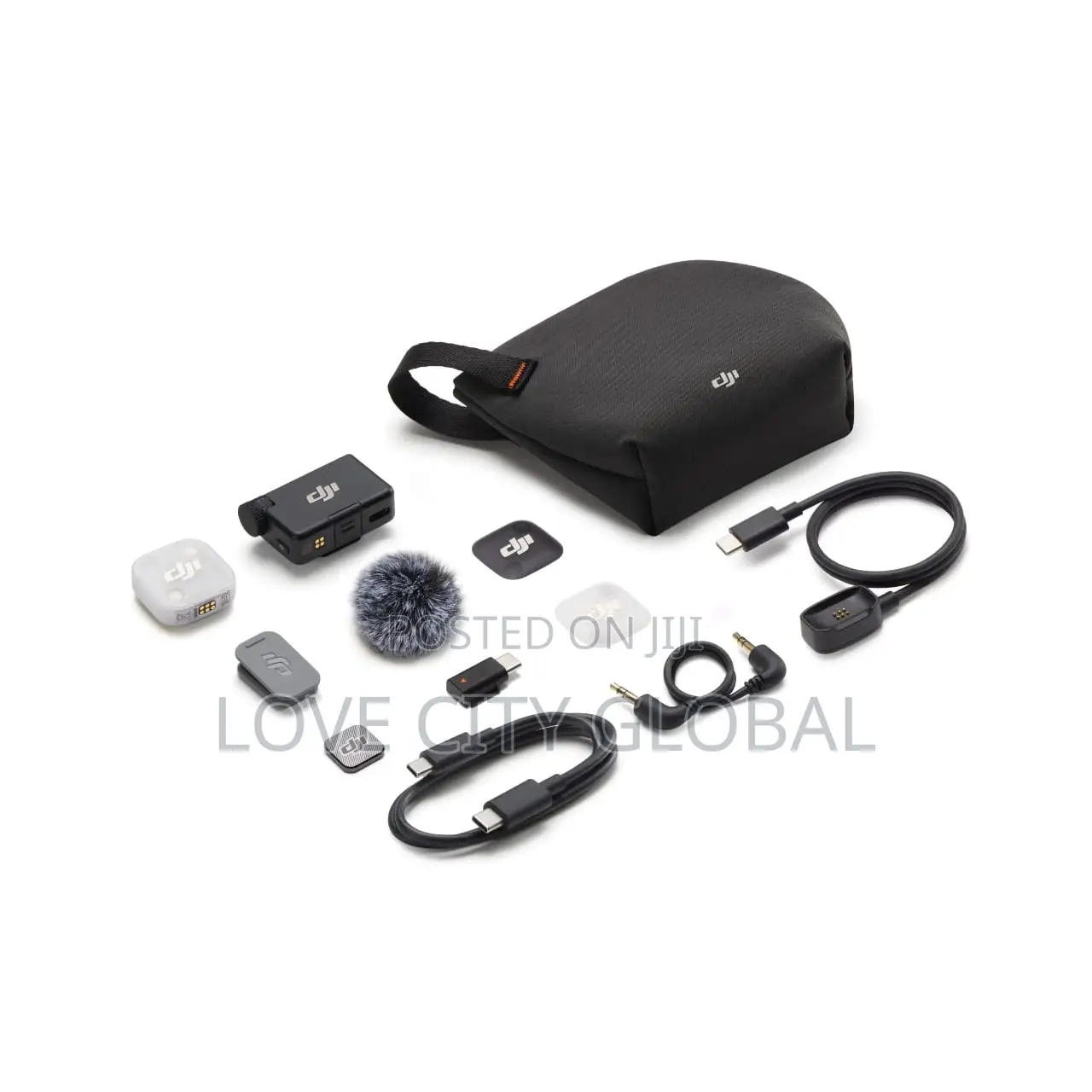 DJI Mic Mini 2 (1TX + 1 RX) Microphone, 48h for Camera, iPhone/Android