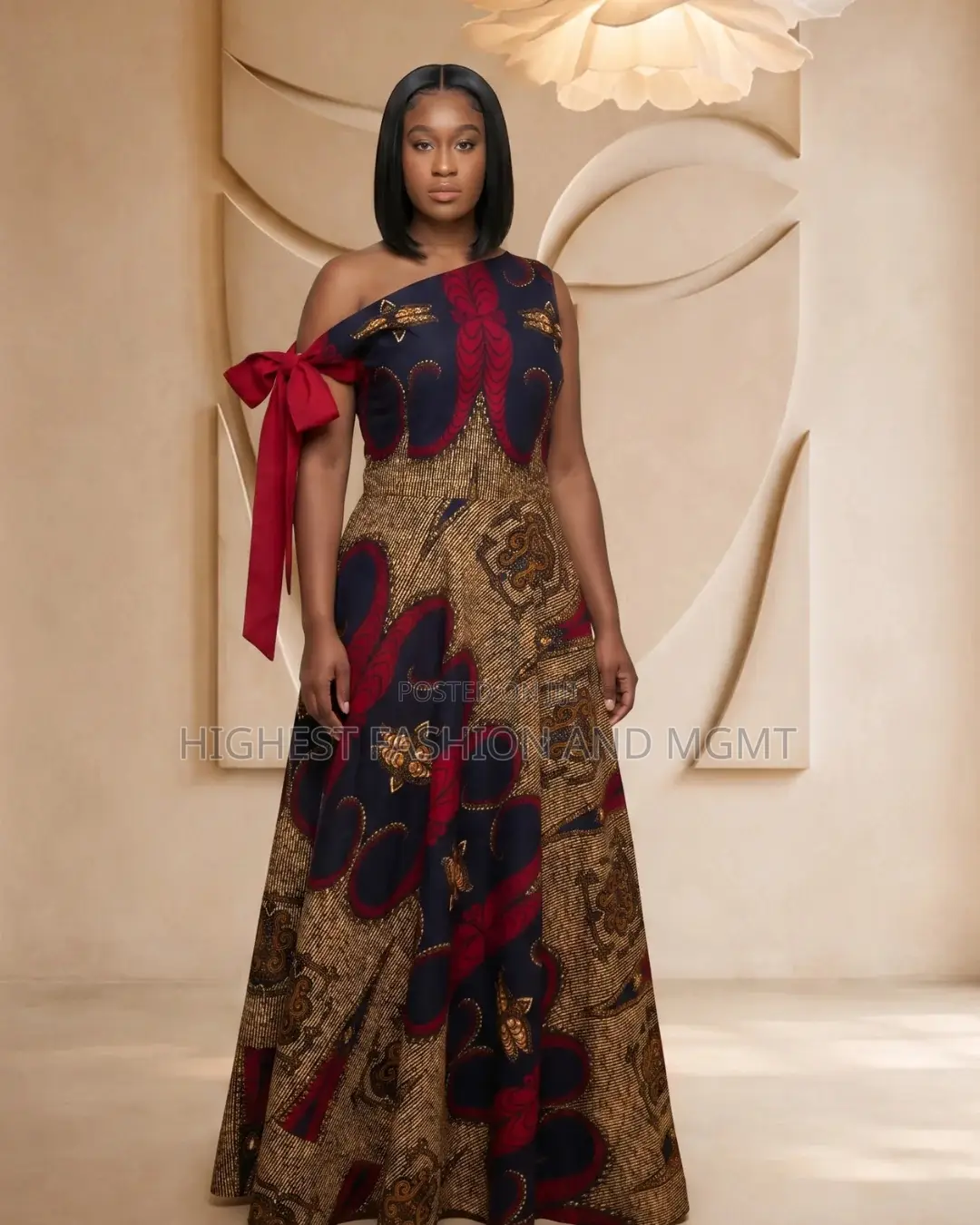 Asymmetrical Sleeveless Flared Maxi Dress - Style 762