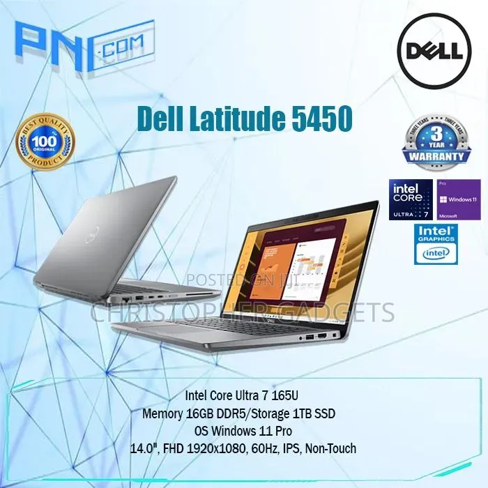 New Laptop Dell Latitude 5450 16GB Intel Core Ultra 5 SSD 512GB