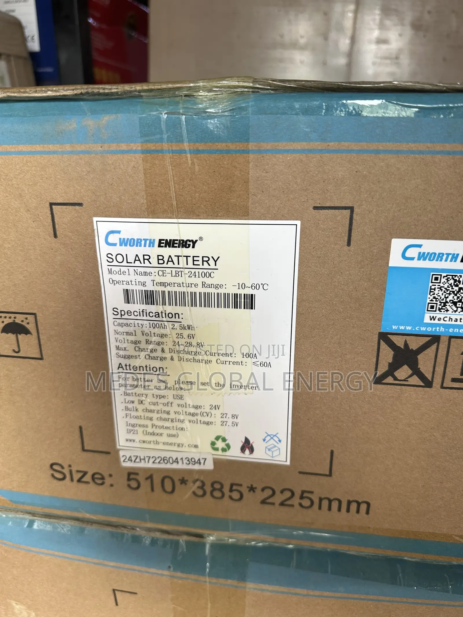 2.5kwh 24v Cworth Lithium Ion Battery