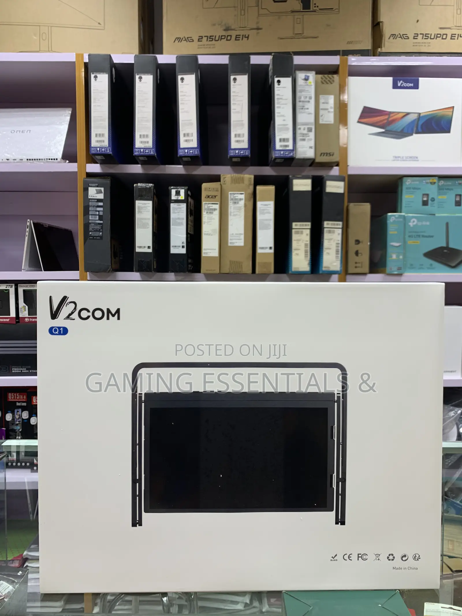 V2com Q1 15.6 Inch Dual Screen Portable Monitor