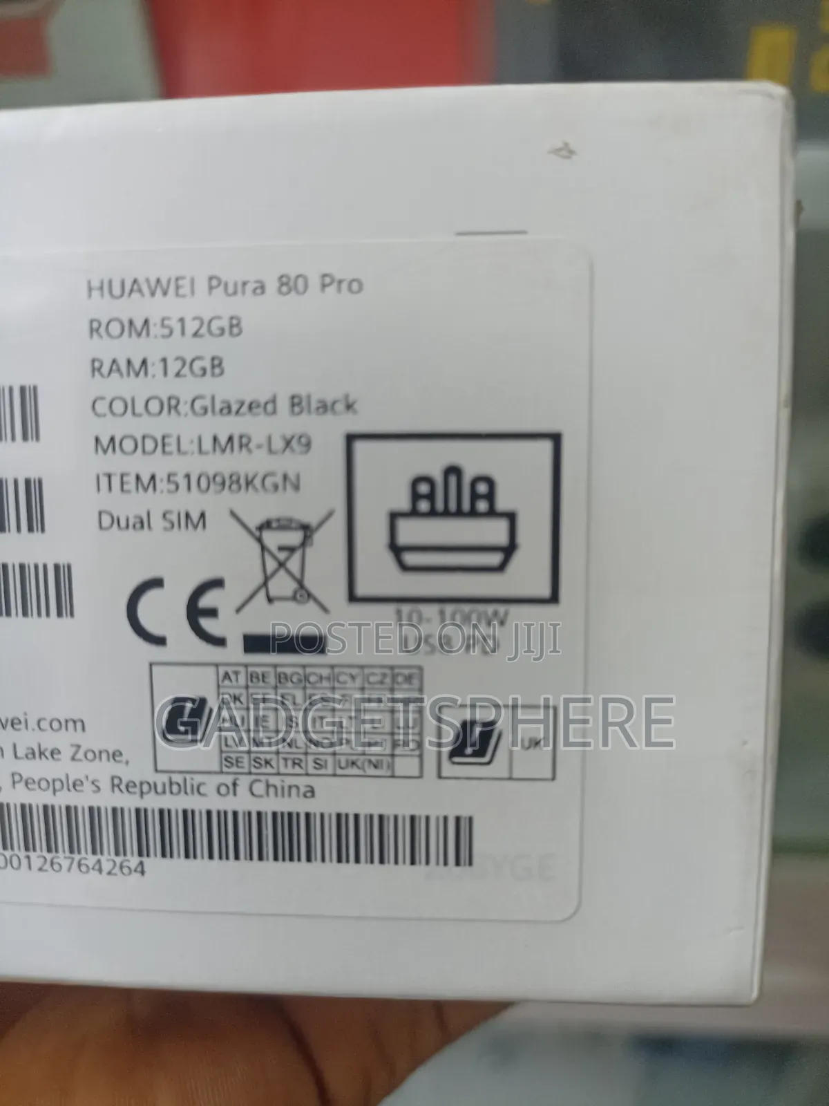 New Huawei Pura 80 Pro 512 GB