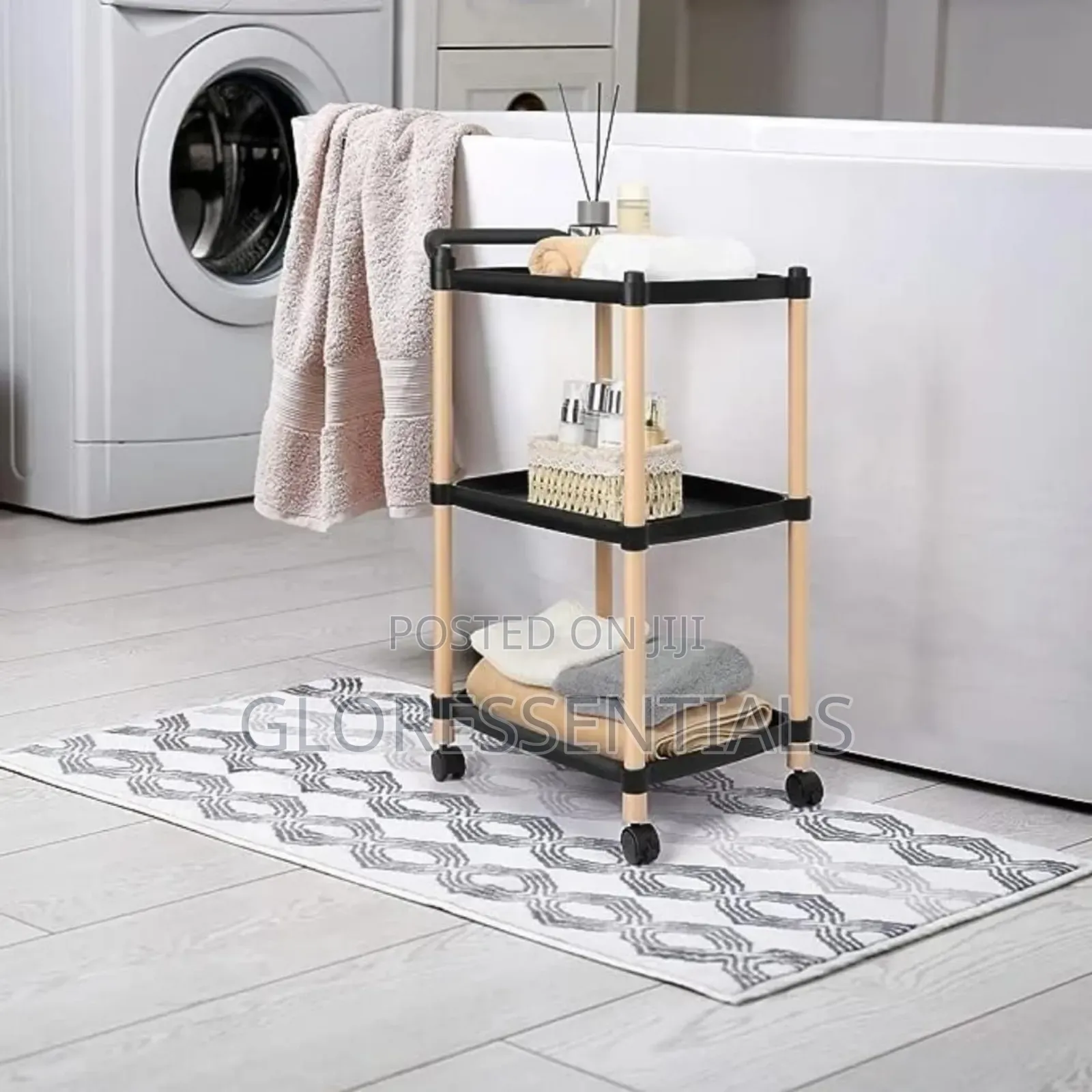 Moveable Multifunctional 3 Tier Nordic Household/Hotel Serving Trolley
